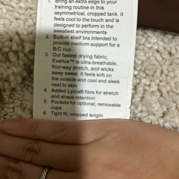 Lululemon Cropped Tank - Picture 5 of 5